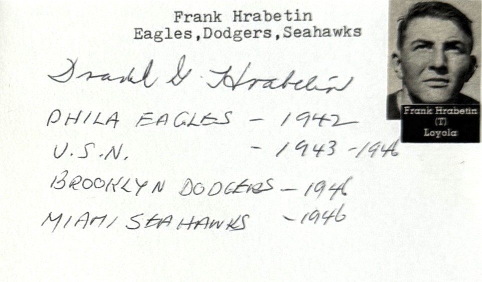 Frank Hrabetin - Philadelphia Eagles