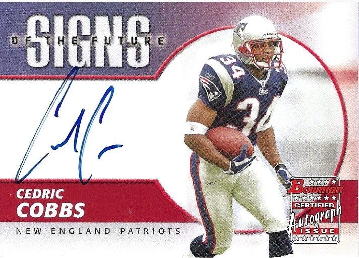 Cedric Cobbs - New England Patriots
