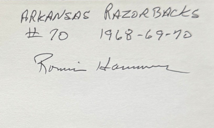 Ronnie Hammers - Arkansas Razorbacks