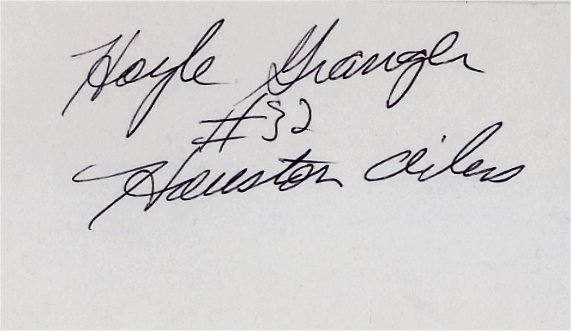 Hoyle Granger - Houston Oilers
