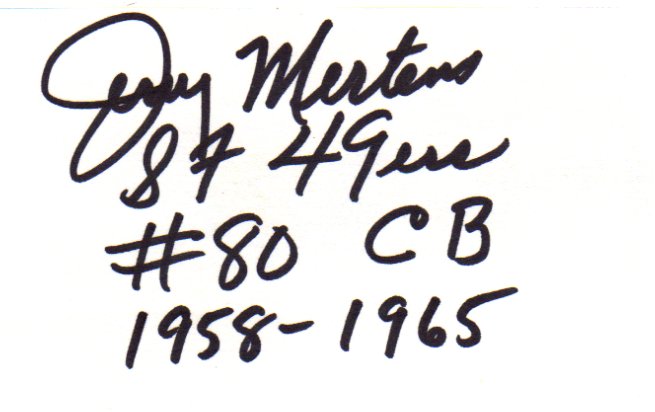 Jerry Mertens - San Francisco 49ers