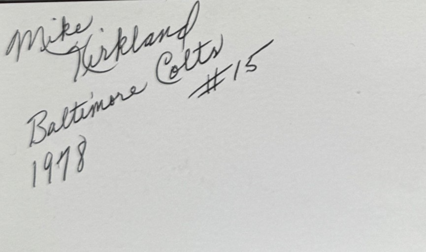 Mike Kirkland - Baltimore Colts