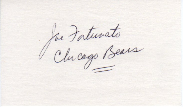 Joe Fortunato - Chicago Bears