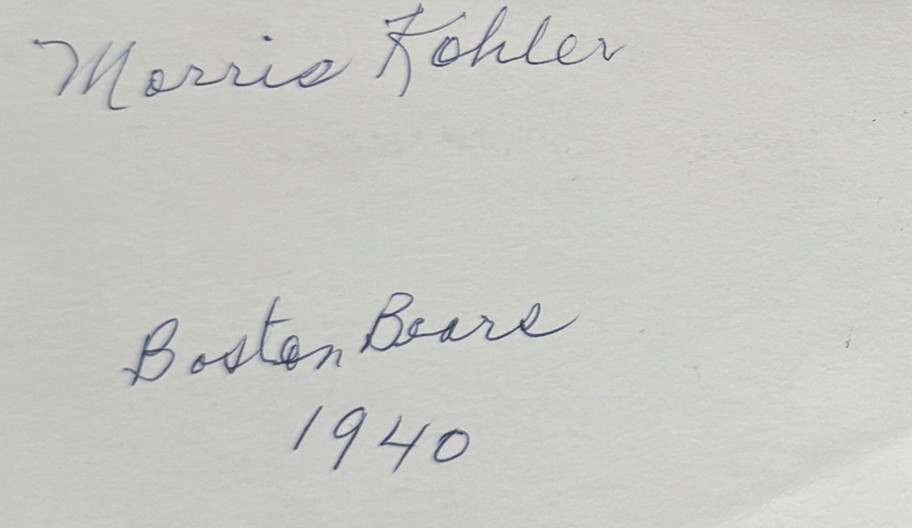Morris Kohler - Boston Bears