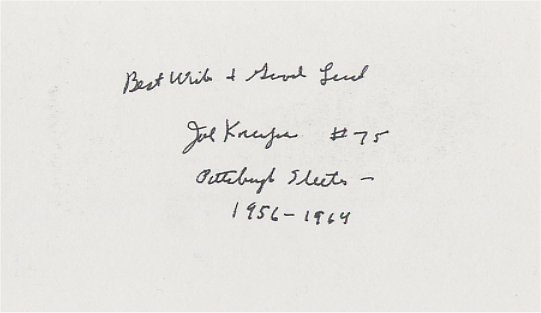 Joe Krupa - Pittsburgh Steelers