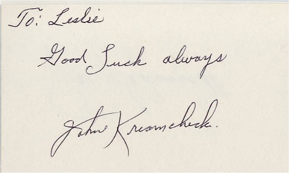 John Kreamcheck - Chicago Bears