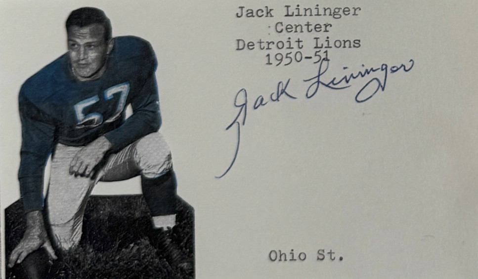 Jack Lininger - Detroit Lions