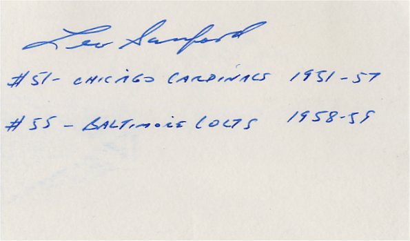 Leo Sanford - Chicago Cardinals
