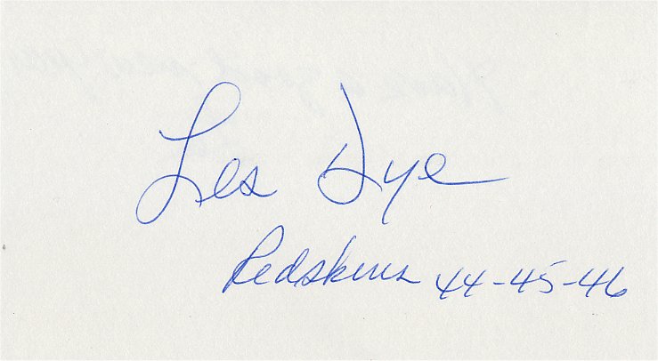 Les Dye (D) - Washington Redskins