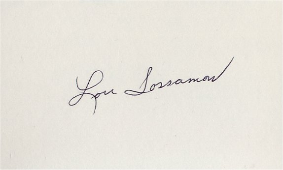 Lou Sossamon - New York Yankees