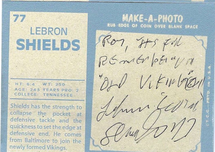 Lebron Shields - Minnesota Vikings