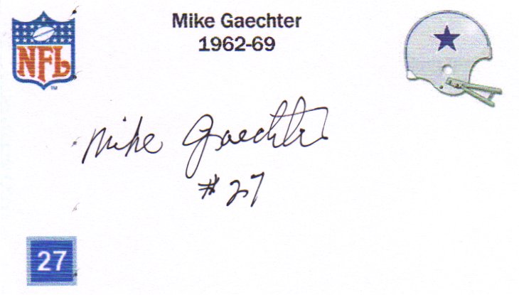 Mike Gaechter - Dallas Texans