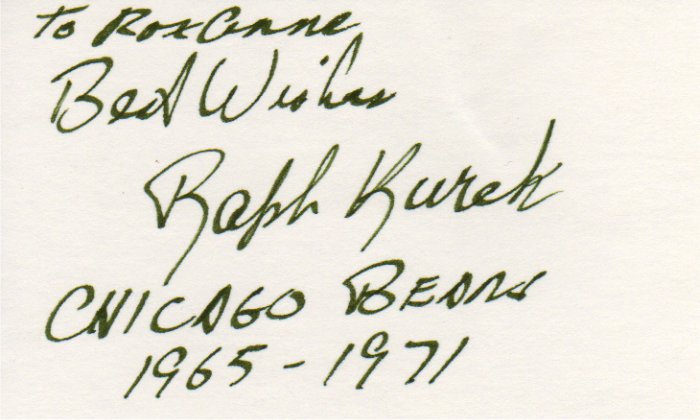 Ralph Kurek - Chicago Bears
