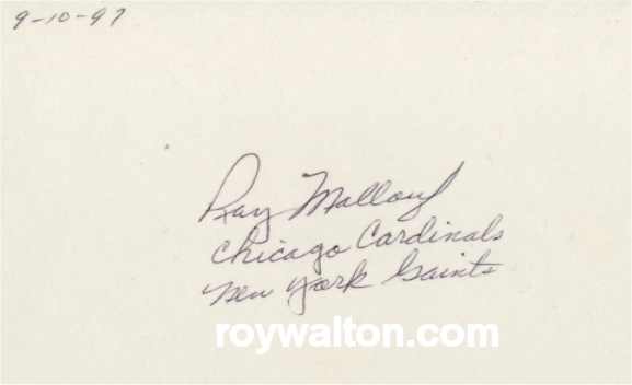 Ray Mallouf - Chicago Cardinals