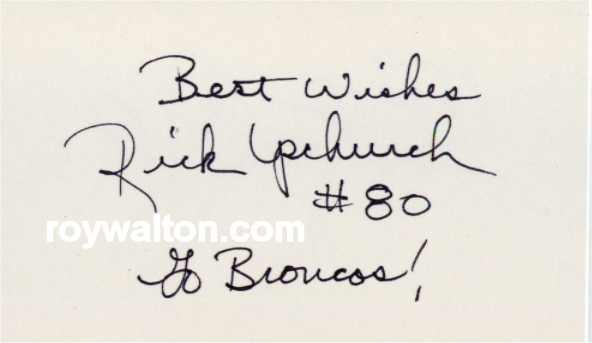 Rick Upchurch - Denver Broncos