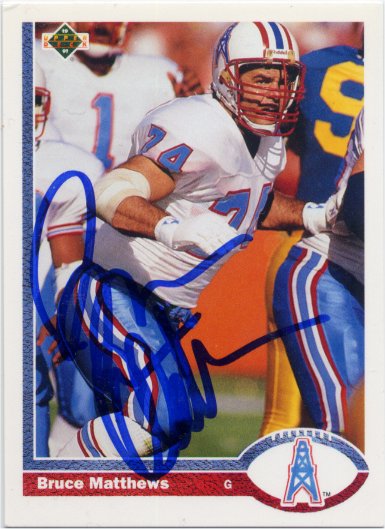 Bruce Matthews HOF - Houston Oilers
