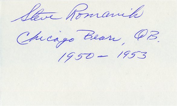 Steve Romanik - Chicago Bears