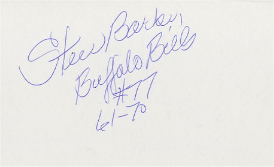 Stew Barber - Buffalo Bills