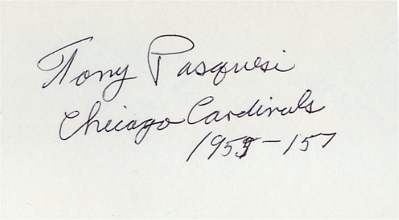 Tony Pasquesi - Chicago Cardinals