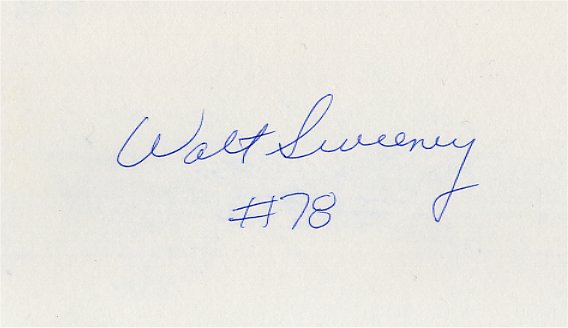 Walt Sweeney - Boston Patriots