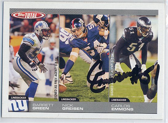 Carlos Emmons - New York Giants
