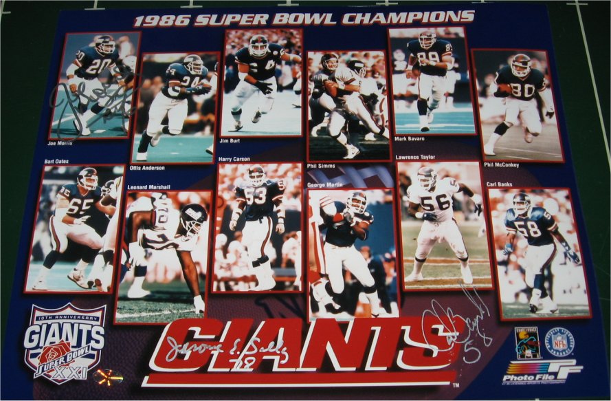 Team Photo 1986 (Banks, Morris, etc) - New York Giants