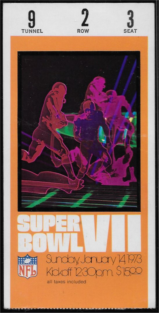 Ticket Stub - Super Bowl VII