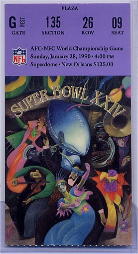 Ticket Stub - Super Bowl XXIV