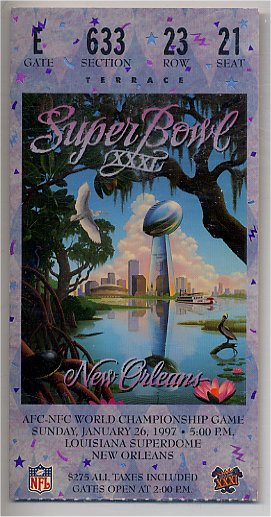 Ticket Stub - Super Bowl XXXI