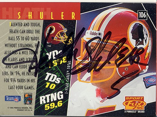 Heath Shuler - Washington Redskins