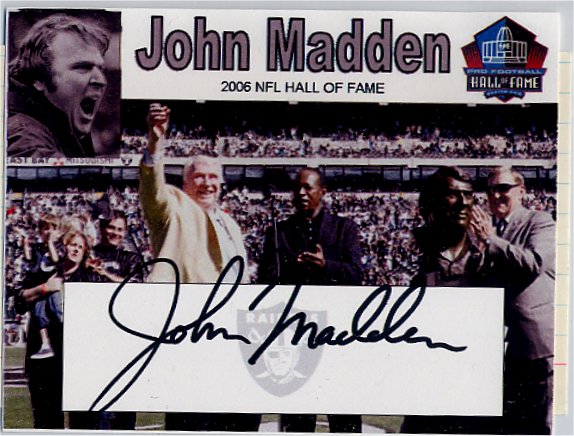 John Madden HOF - Oakland Raiders