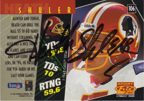 Heath Shuler - Washington Redskins