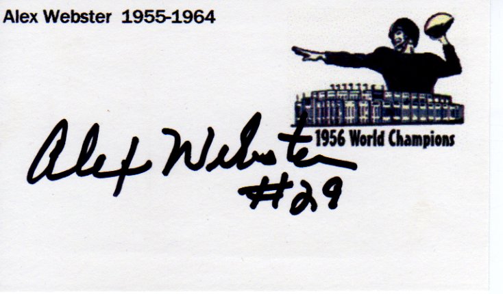 Alex Webster - New York Giants