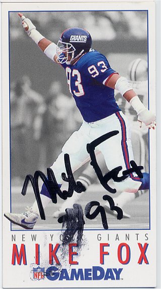 Mike Fox - New York Giants