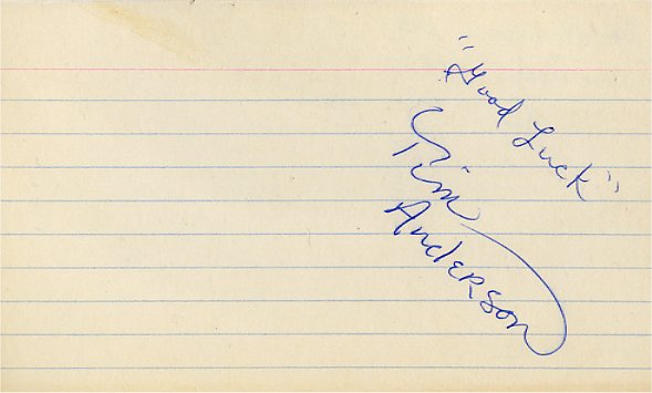 Tim Anderson - San Francisco 49ers