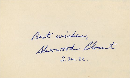 Sherwood Blount - SMU Mustangs