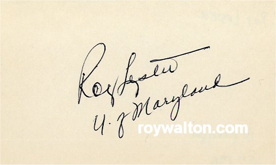 Roy Lester - Maryland Terrapins