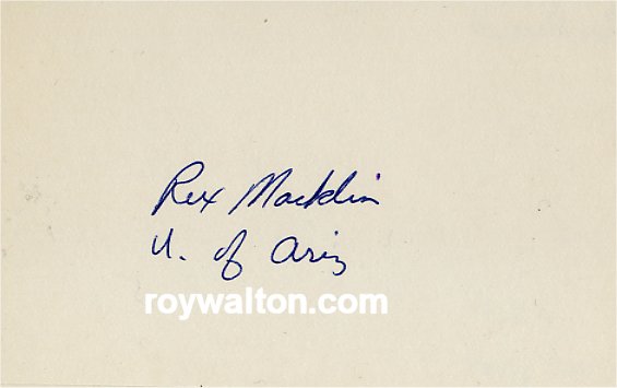 Rex Macklin - Arizona Wildcats