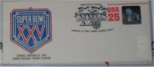 USPS Cachet - Super Bowl XXV