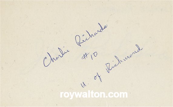 Charlie Richards - University of Richmond