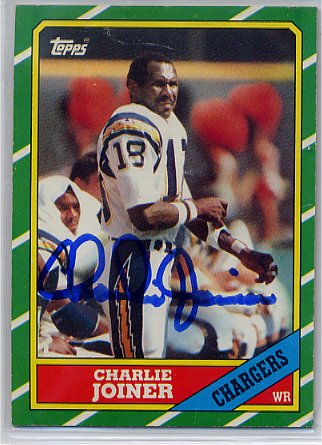 Charlie Joiner HOF - San Diego Chargers
