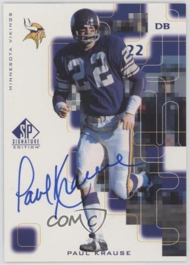 Paul Krause HOF - Minnesota Vikings