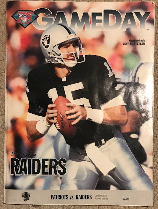 Patriots vs Raiders - 10/9/94