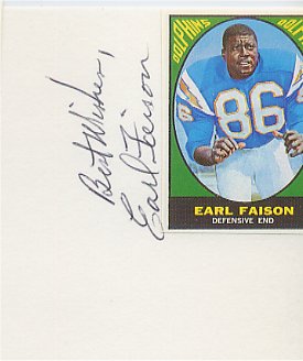 Earl Faison - San Diego Chargers   