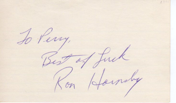 Ron Hornsby - New York Giants