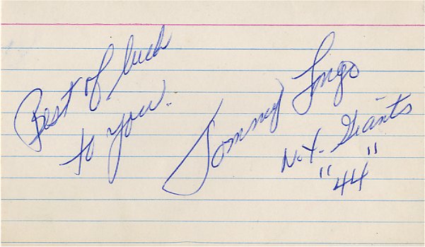 Tommy Longo - New York Giants