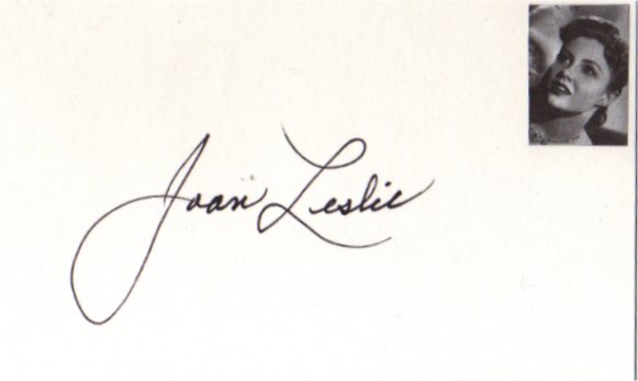 Joan Leslie - Actress