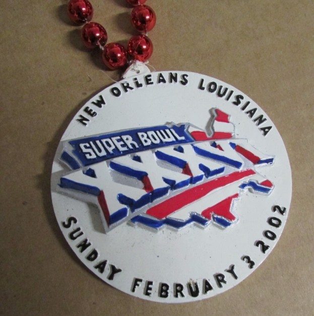 Pins and Beads - Super Bowl XXXVI