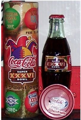 Coke Bottle - Super Bowl XXXVI
