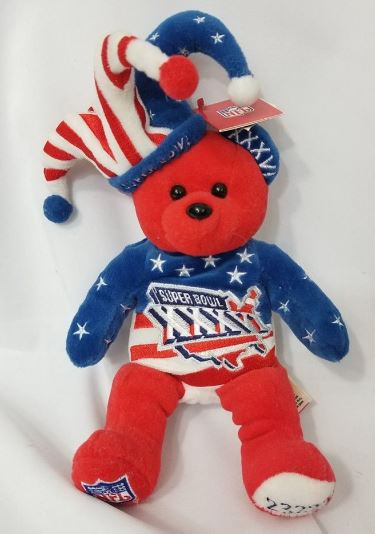 Beanie Bear - Super Bowl XXXVI